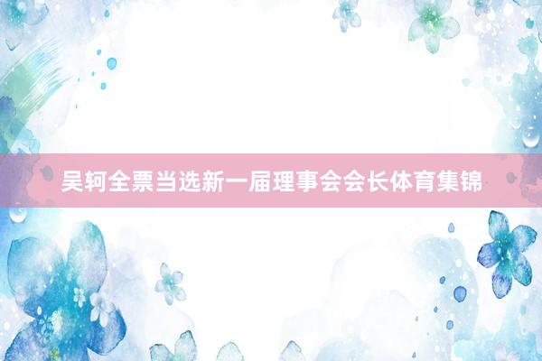 吴轲全票当选新一届理事会会长体育集锦