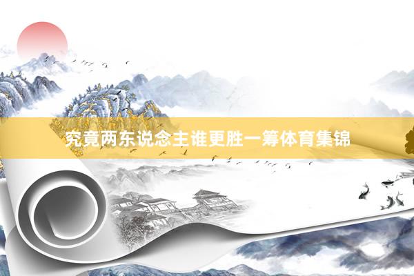 究竟两东说念主谁更胜一筹体育集锦