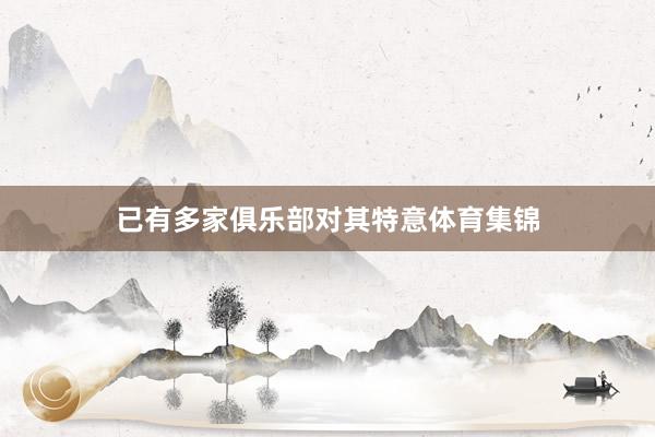 已有多家俱乐部对其特意体育集锦