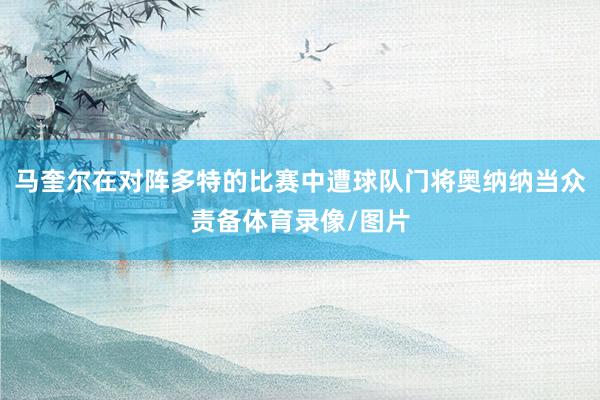 马奎尔在对阵多特的比赛中遭球队门将奥纳纳当众责备体育录像/图片