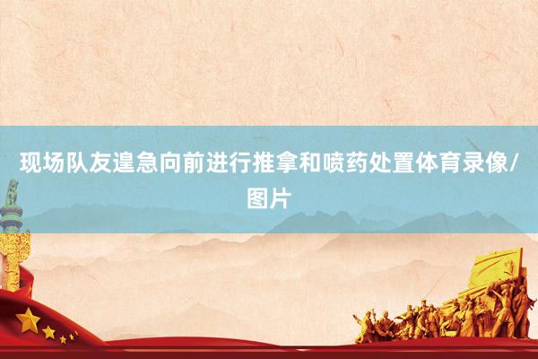 现场队友遑急向前进行推拿和喷药处置体育录像/图片