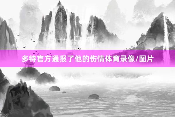 多特官方通报了他的伤情体育录像/图片