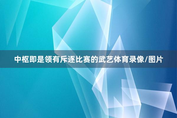 中枢即是领有斥逐比赛的武艺体育录像/图片